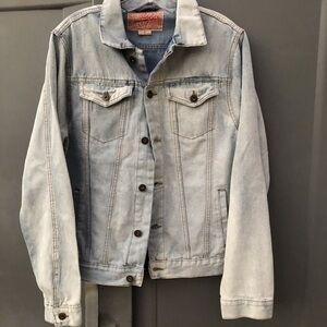 New Brooklyn Cloth oversized light blue denim jacket M